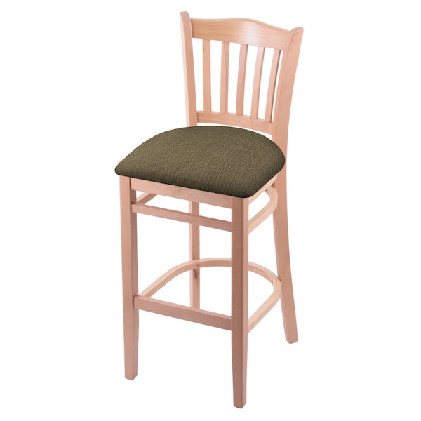 25" Counter Stool, Natural Finish, Graph Cork Seat